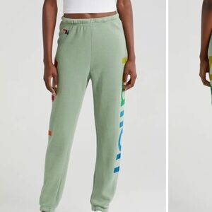Aviator Nation Rainbow Logo Sweatpants size Medium